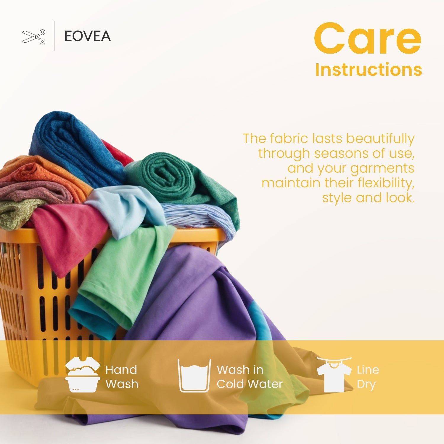 Nylon Spandex Fabric | 4 Way Stretch Swimsuit Fabric | Yellow - EOVEA