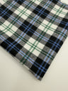 White - Black & Blue Plaid