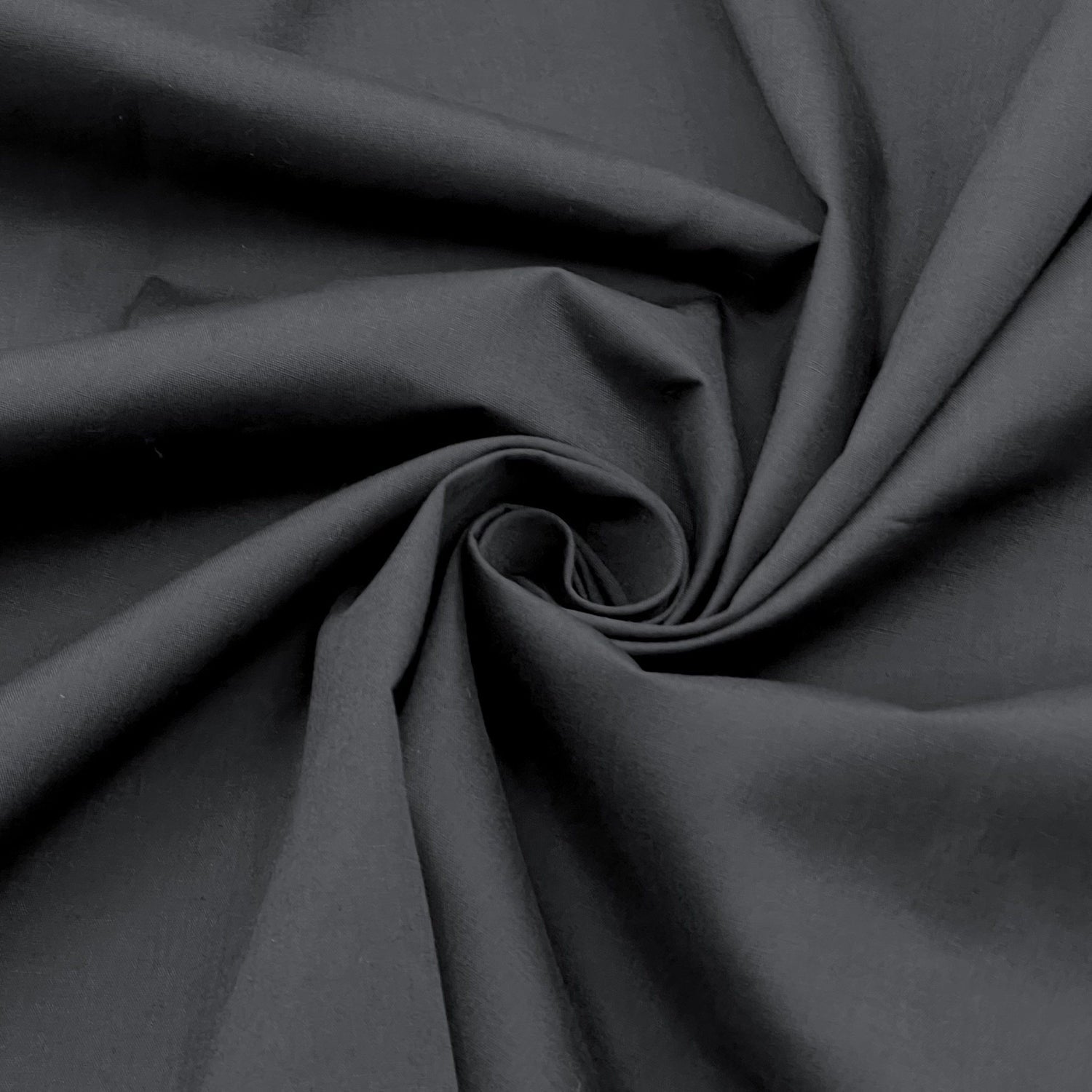 Poly Cotton Fabric for Sewing | Broadcloth Fabric | Black - EOVEA