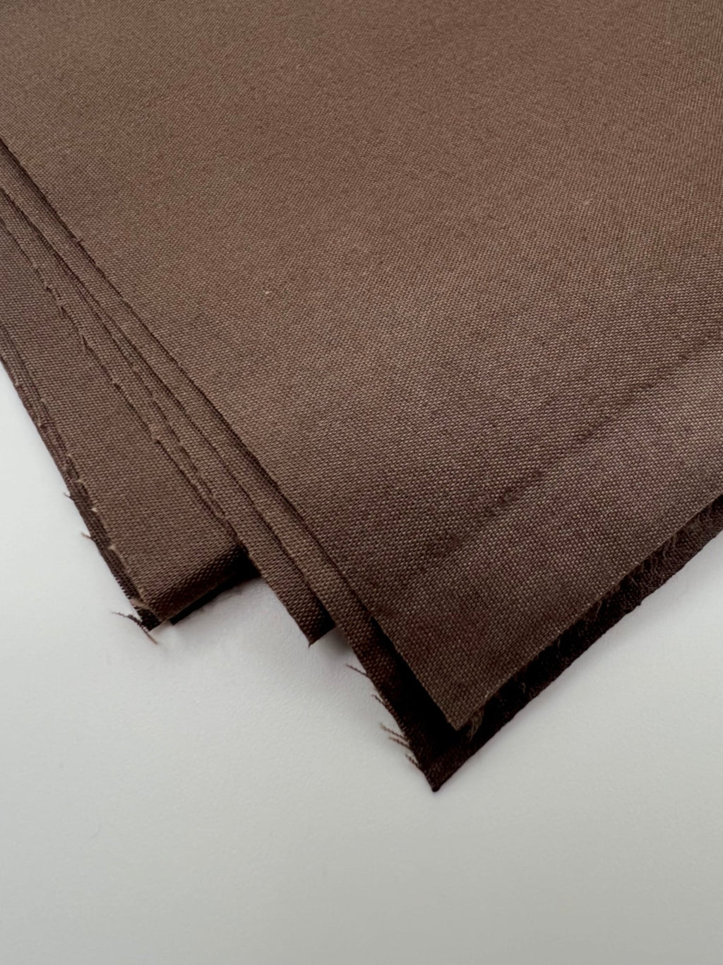 Poly Cotton Fabric for Sewing | Broadcloth Fabric | Brown - EOVEA