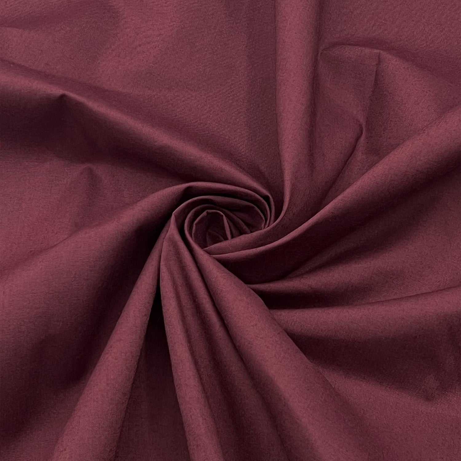 Poly Cotton Fabric for Sewing | Broadcloth Fabric | Burgundy - EOVEA