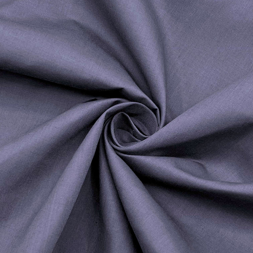 Poly Cotton Fabric for Sewing | Broadcloth Fabric | Dark Grey - EOVEA