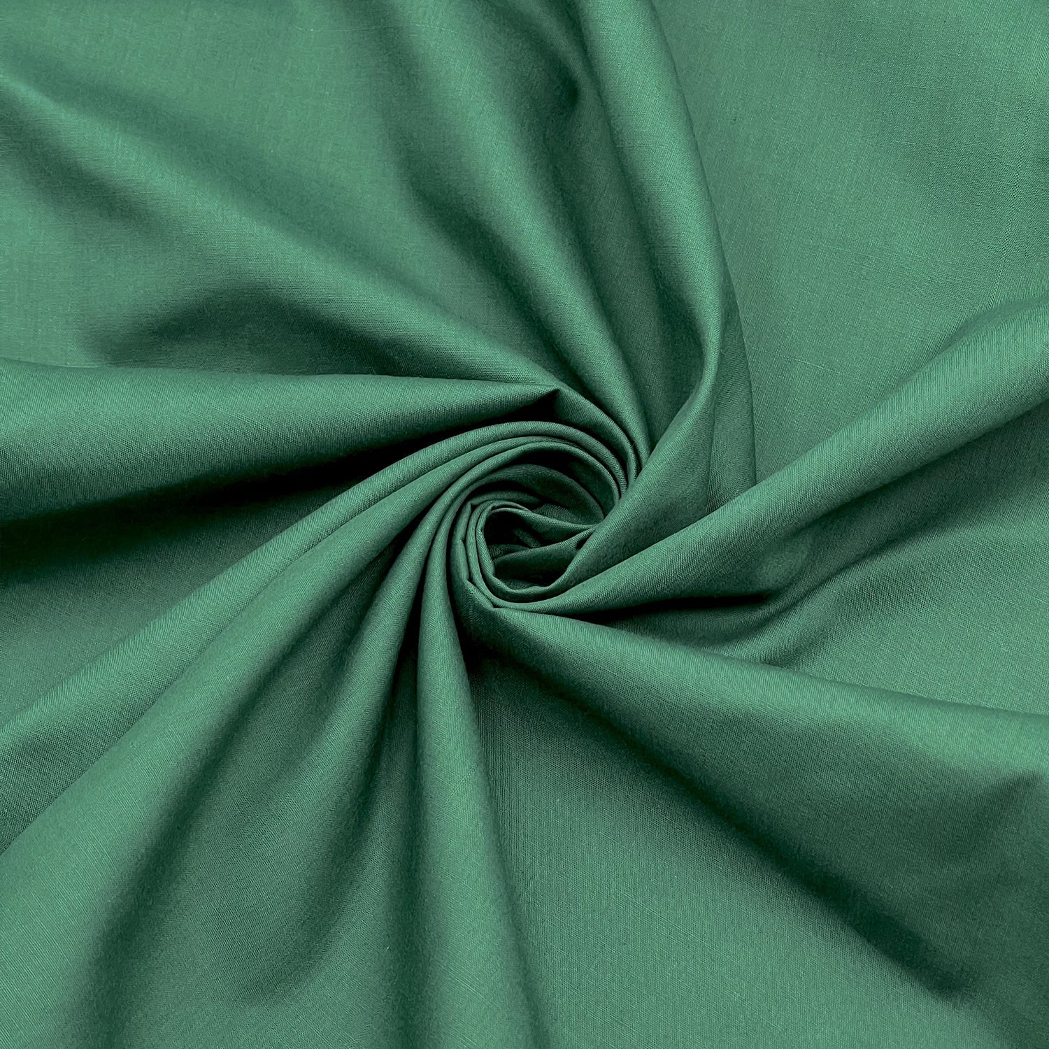 Poly Cotton Fabric for Sewing | Broadcloth Fabric | Hunter Green - EOVEA