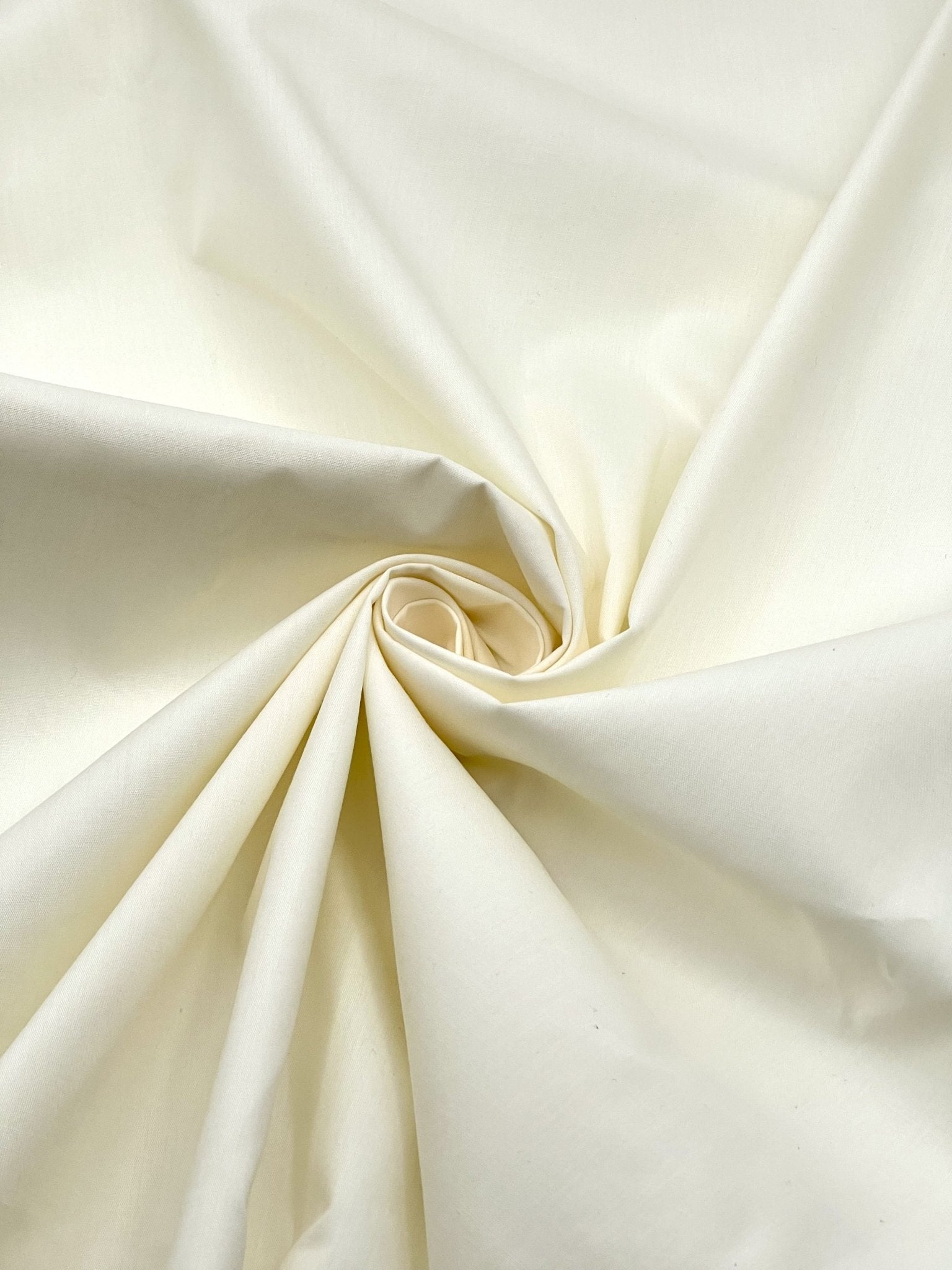 Poly Cotton Broadcloth - Ivory
