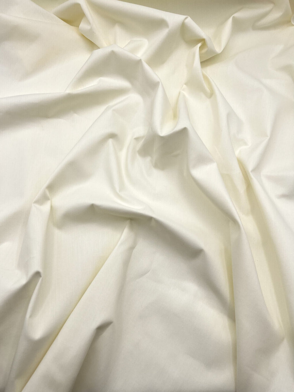 Poly Cotton Fabric for Sewing | Broadcloth Fabric | Ivory - EOVEA
