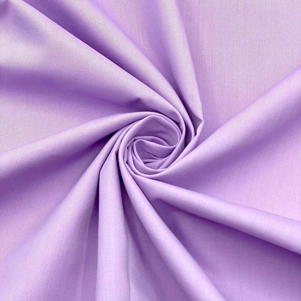 Poly Cotton Fabric for Sewing | Broadcloth Fabric | Lavender - EOVEA