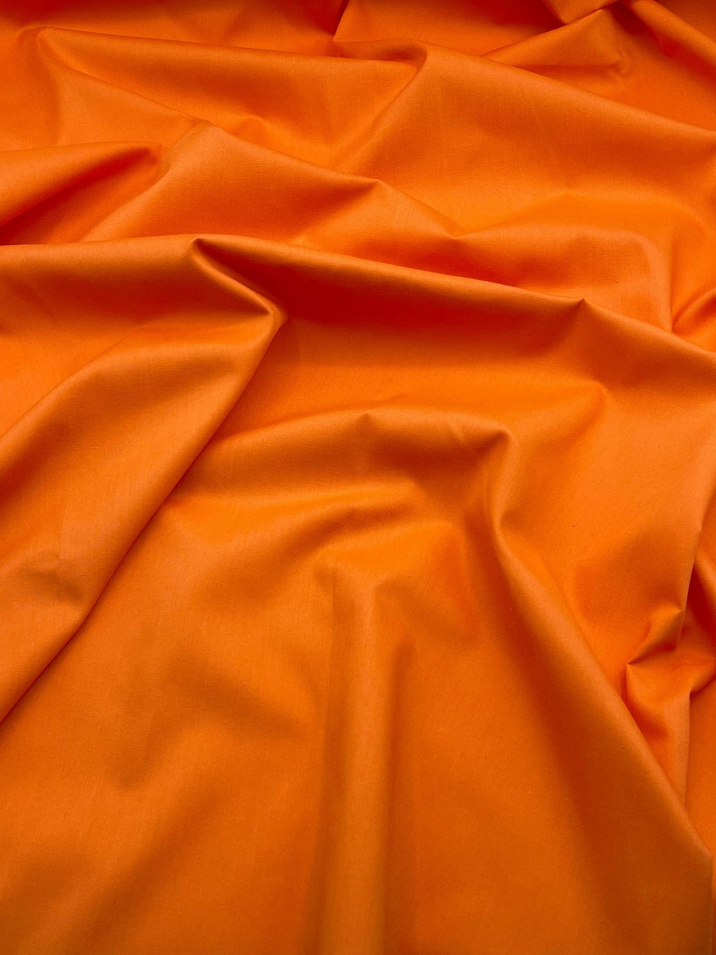 Poly Cotton Fabric for Sewing | Broadcloth Fabric | Orange - EOVEA