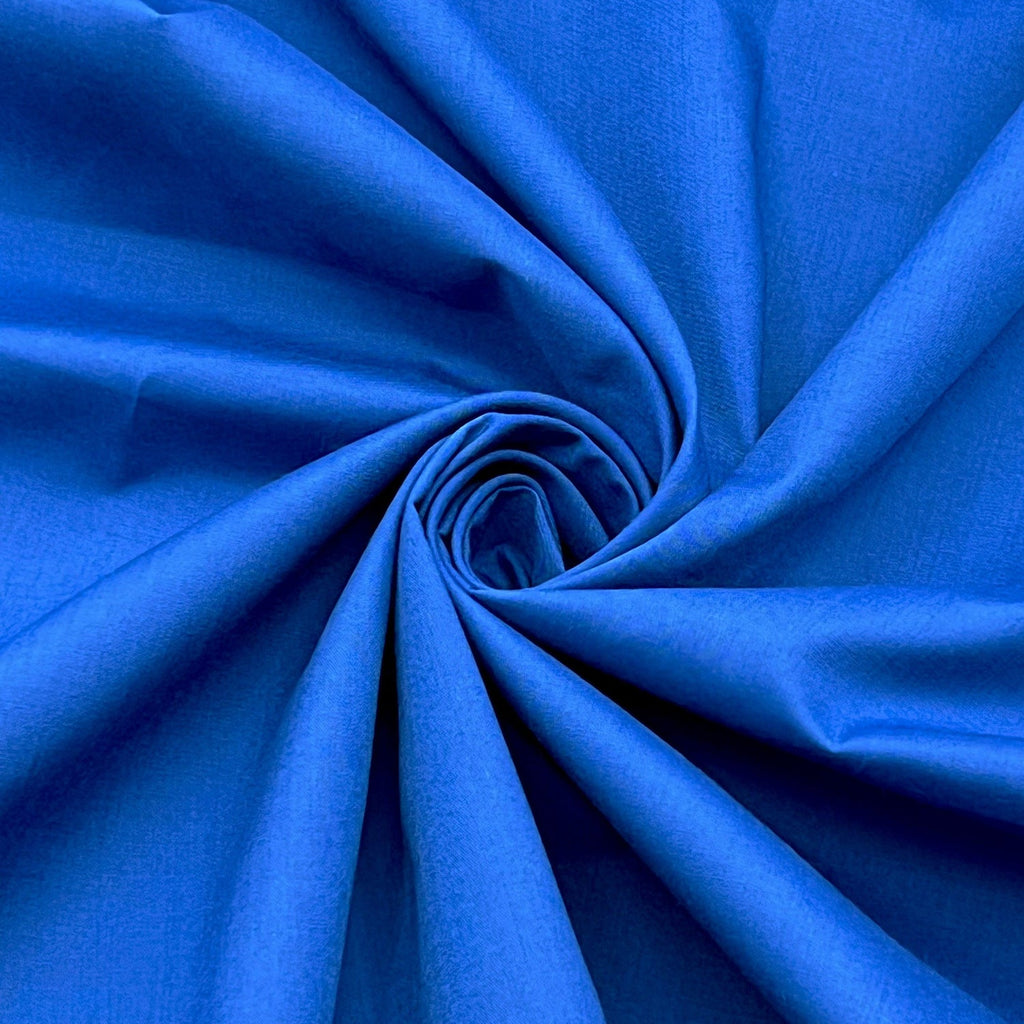 Poly Cotton Fabric for Sewing | Broadcloth Fabric | Royal Blue - EOVEA