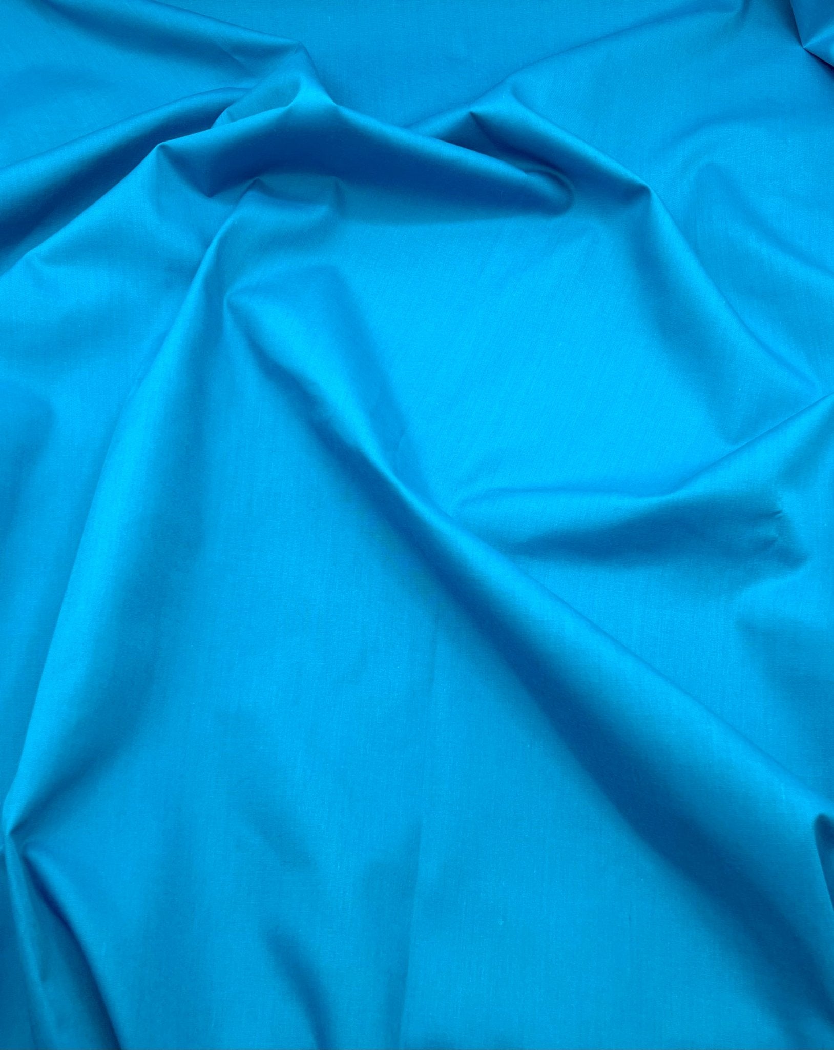 Poly Cotton Fabric for Sewing | Broadcloth Fabric | Turquoise - EOVEA