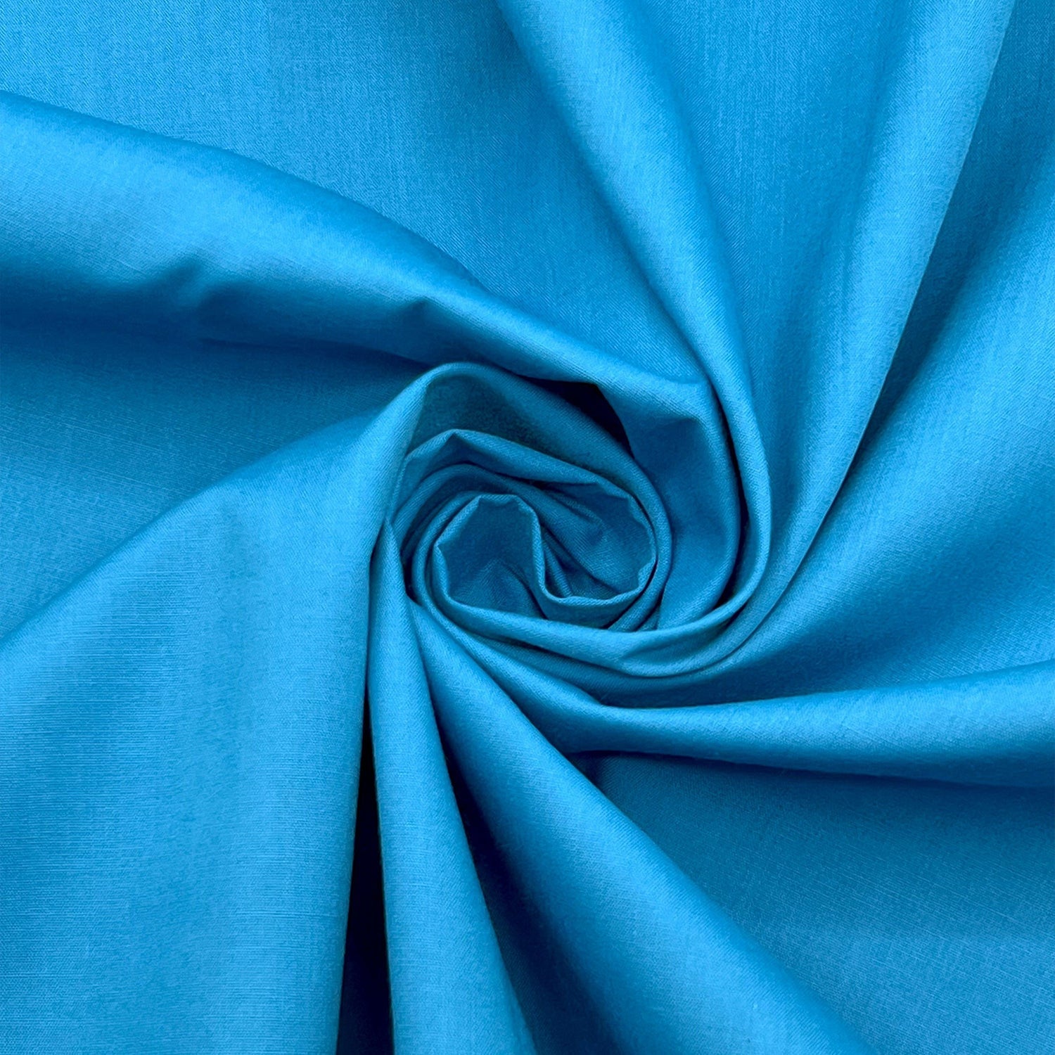 Poly Cotton Fabric for Sewing | Broadcloth Fabric | Turquoise - EOVEA