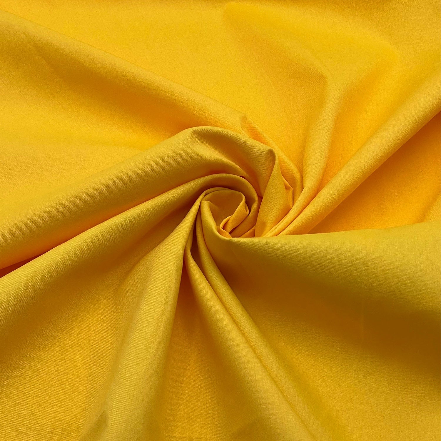 Poly Cotton Fabric for Sewing | Broadcloth Fabric | Yellow - EOVEA