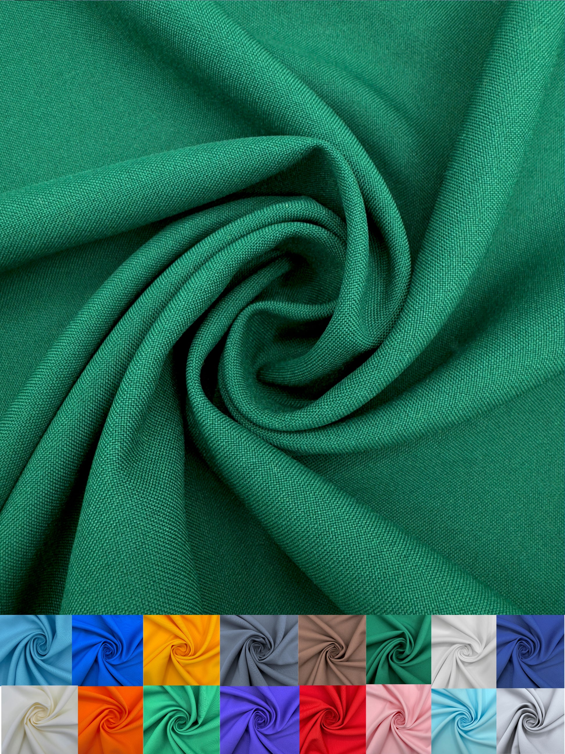 Premium Polyester Poplin Fabric 60 Inch Wide - Sold by the Yard