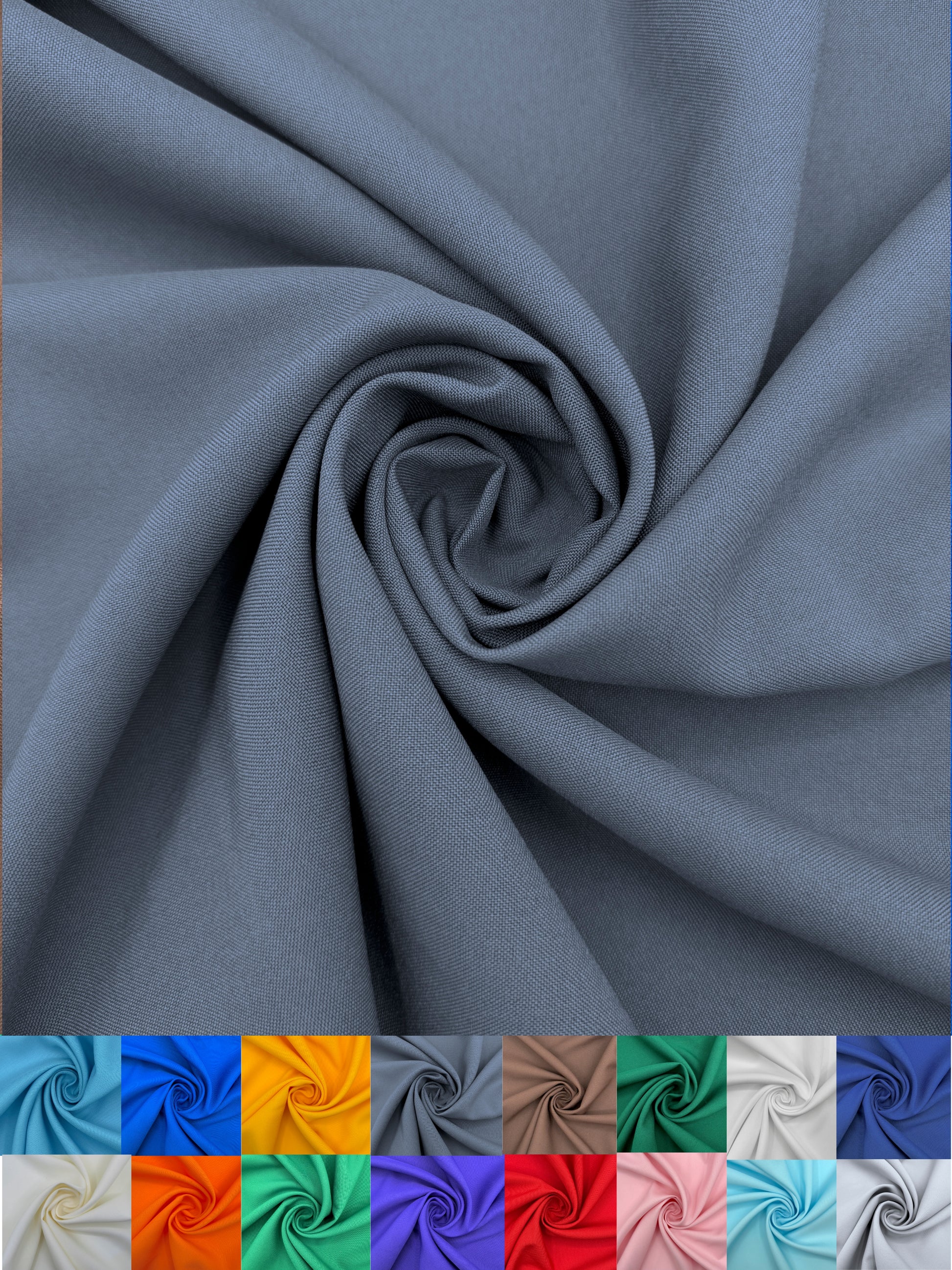 Premium Polyester Poplin Fabric 60 Inch Wide - Sold by the Yard