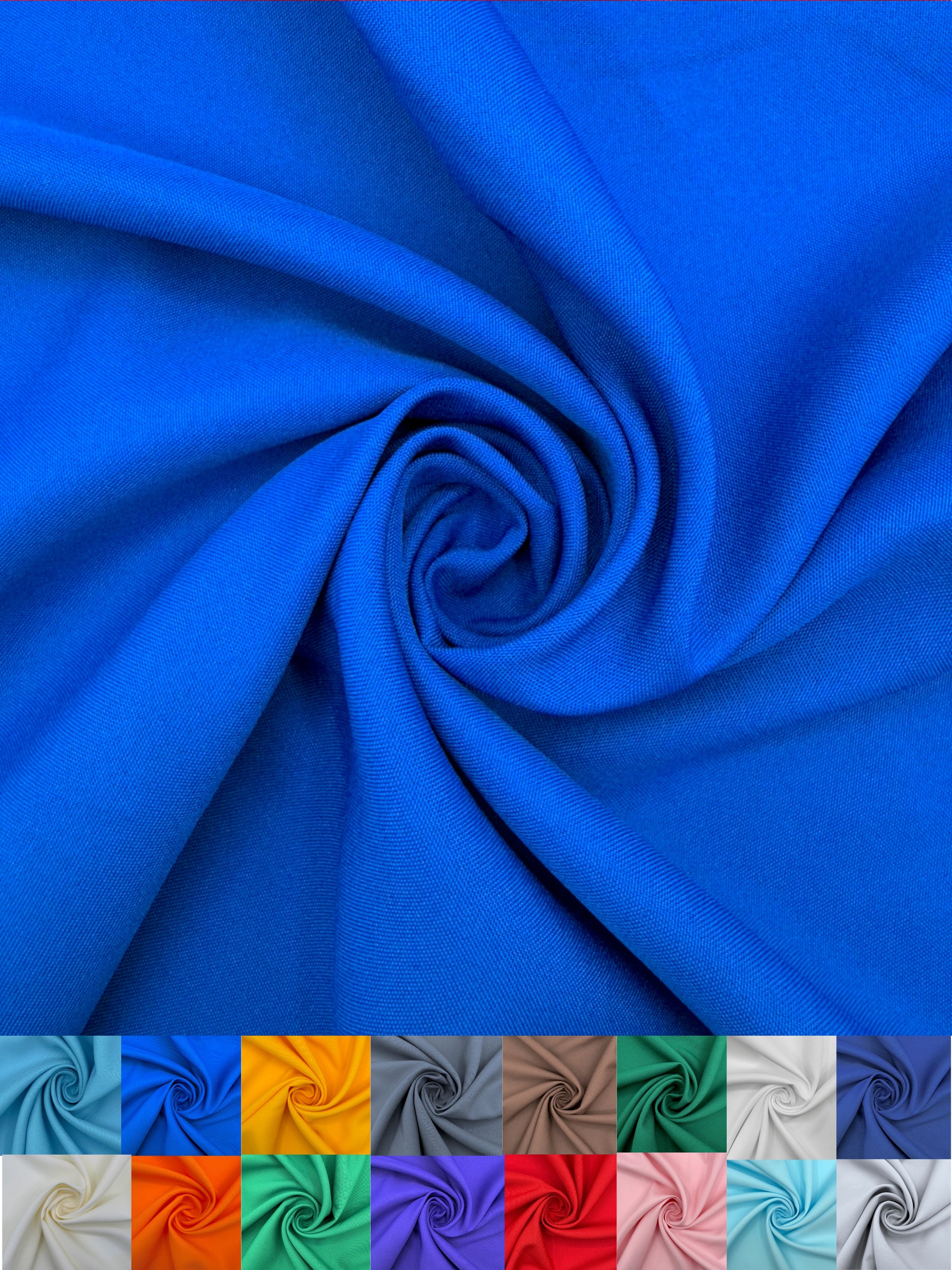 Premium Polyester Poplin Fabric 60 Inch Wide - Sold by the Yard