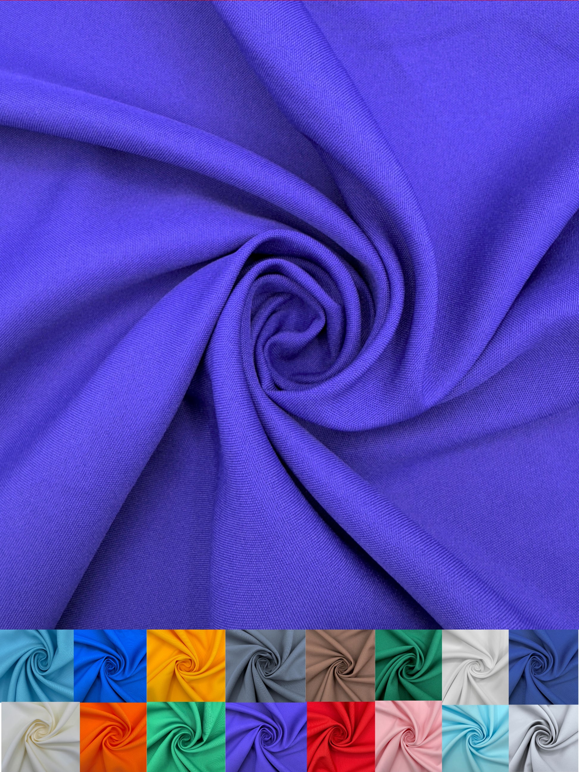 Premium Polyester Poplin Fabric 60 Inch Wide - Sold by the Yard