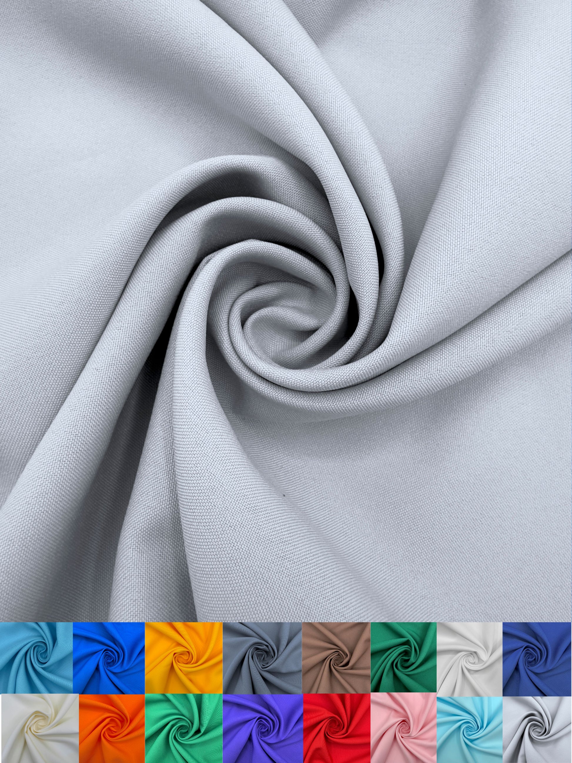 Premium Polyester Poplin Fabric 60 Inch Wide - Sold by the Yard