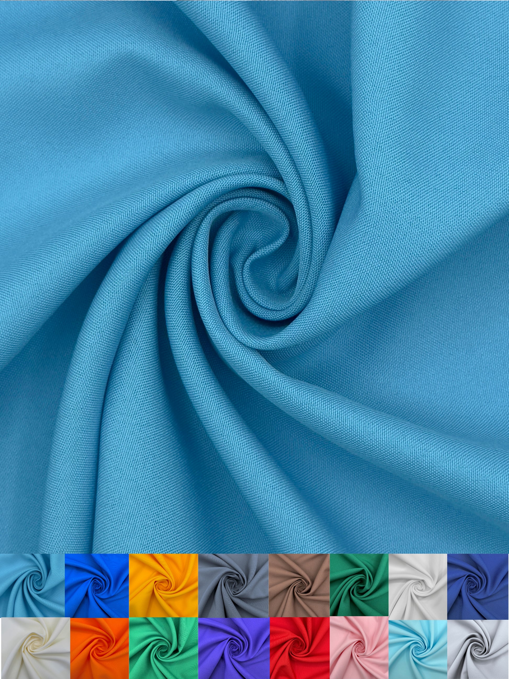 EOVEA Polyester Poplin Fabric Roll – 60" Wide, 120 Yards