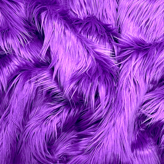 EOVEA Shaggy Faux Fur Fabric | Purple