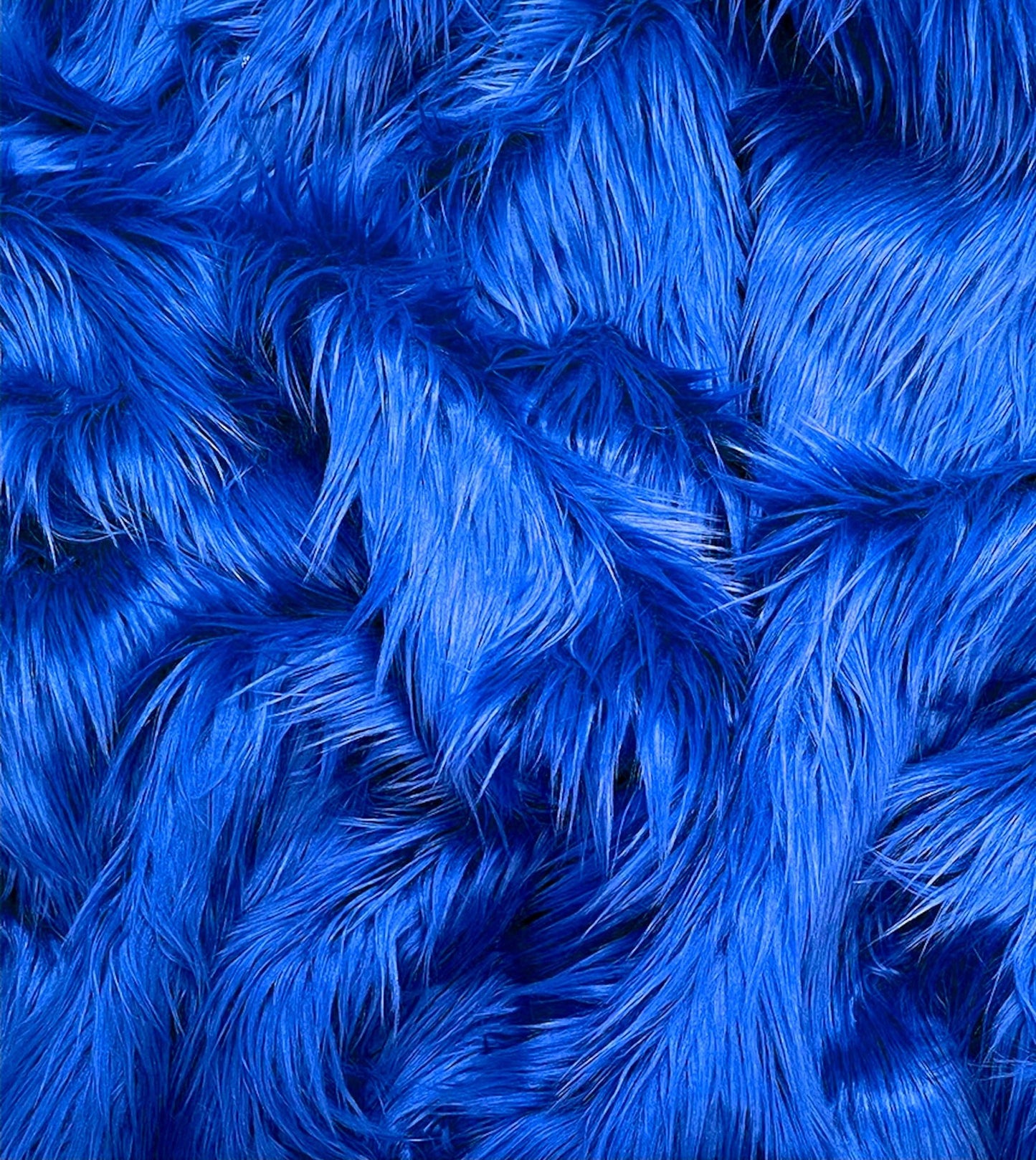Faux Fur Fabric | Fake Fur Fabric SwatchRoyal Blue One Yard - 35