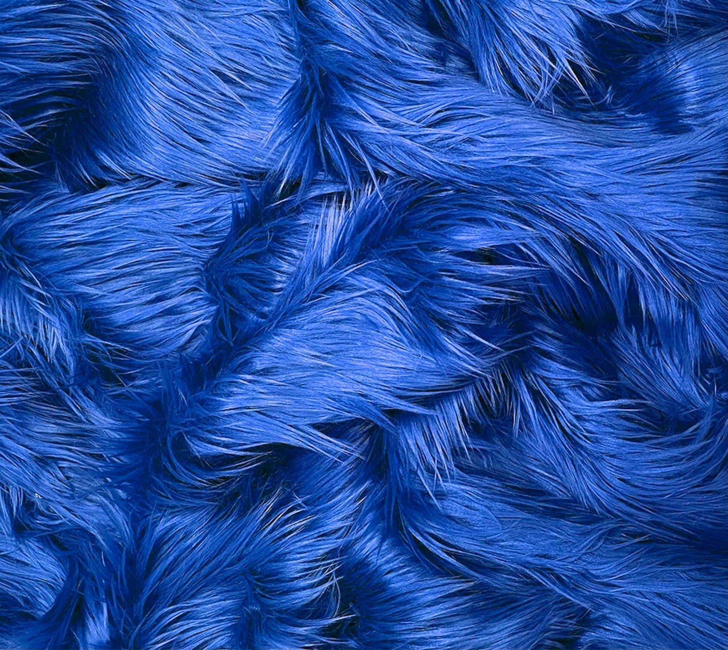 Faux Fur Fabric | Fake Fur Fabric SwatchRoyal Blue One Yard - 33